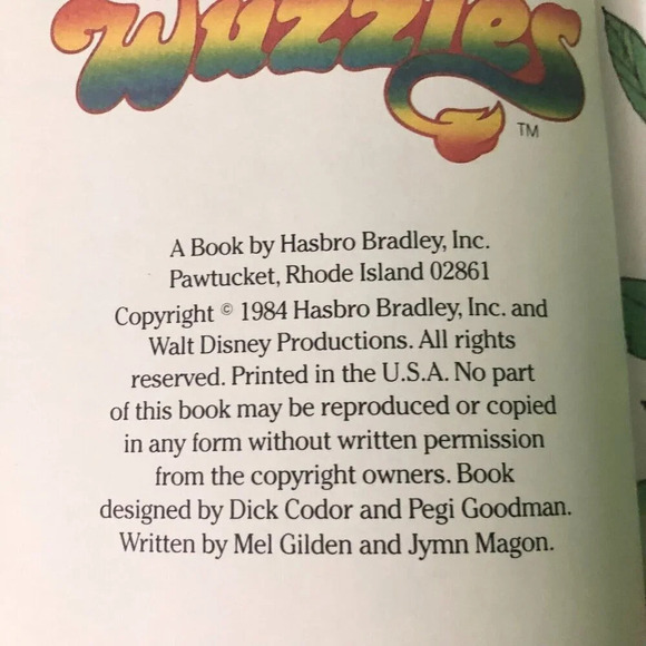 Vtg 1984 The Wuzzles Butterbear Plants  a Suprise Hardcover Book - Picture 7 of 14